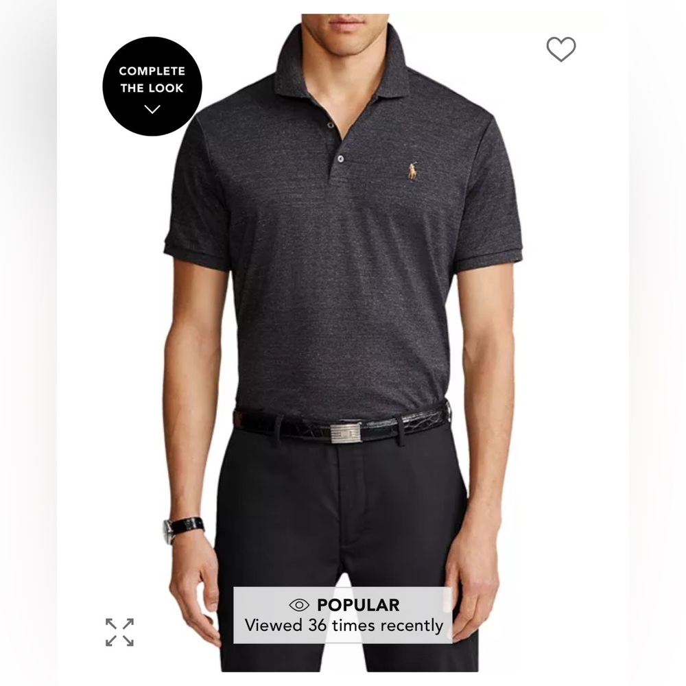 Men’s Ralph Lauren Charcoal Polo Shirt Size: 4XB